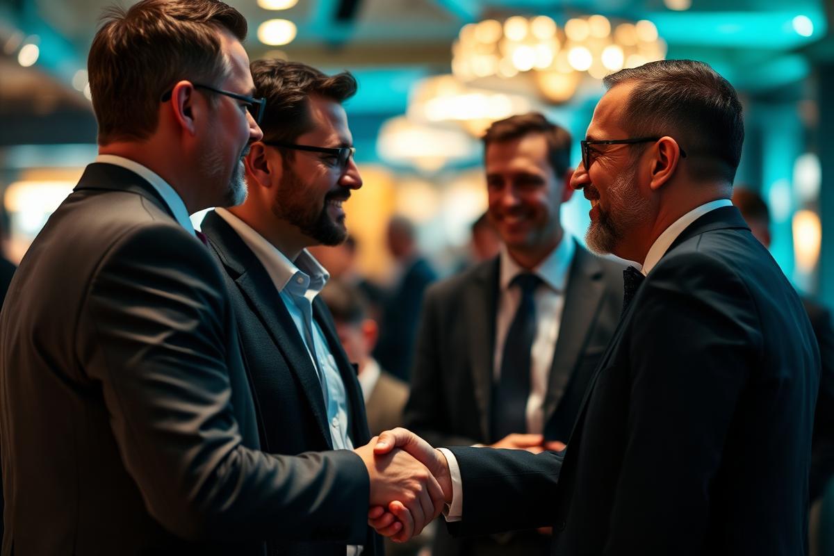 Executives networking