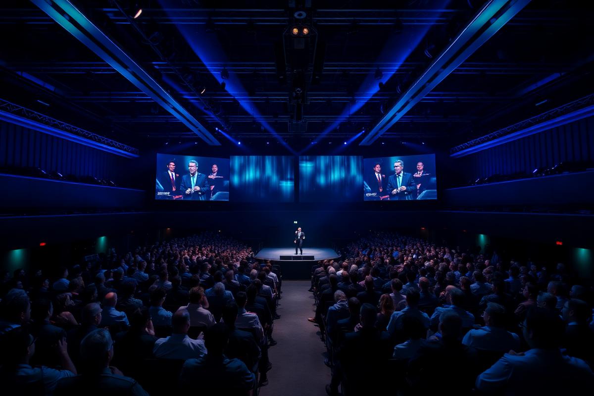 Main stage at Blockchain Rio